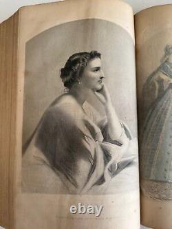 1863 PETERSON'S MAGAZINE Civil War Fashion, Color plates, illustrated antique
