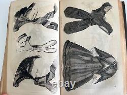 1863 PETERSON'S MAGAZINE Civil War Fashion, Color plates, illustrated antique