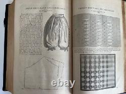1863 PETERSON'S MAGAZINE Civil War Fashion, Color plates, illustrated antique