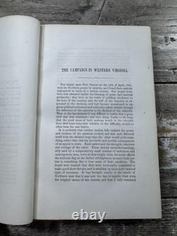 1864 Antique Civil War Book General McClellan's Report and Campaigns