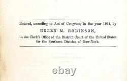 1864 Antique Civil War Era Cookbook THE PRACTICAL COOK BOOK H. M. Robinson NY FE