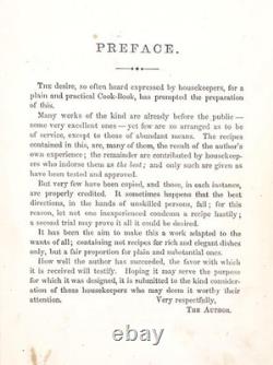 1864 Antique Civil War Era Cookbook THE PRACTICAL COOK BOOK H. M. Robinson NY FE
