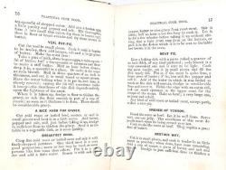 1864 Antique Civil War Era Cookbook THE PRACTICAL COOK BOOK H. M. Robinson NY FE