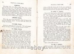 1864 Antique Civil War Era Cookbook THE PRACTICAL COOK BOOK H. M. Robinson NY FE