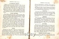 1864 Antique Civil War Era Cookbook THE PRACTICAL COOK BOOK H. M. Robinson NY FE