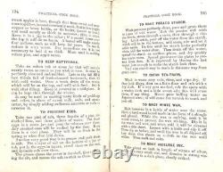 1864 Antique Civil War Era Cookbook THE PRACTICAL COOK BOOK H. M. Robinson NY FE