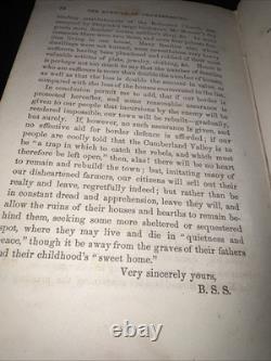 1864 CIVIL WAR Burning of Chambersburg, Pa. Hardback Book Second Ed. Ships FREE