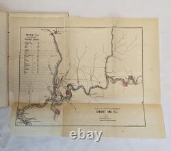 1864 Civil War Era Grant Oil Company Prospectus Oil Creek Pennsylvania Map