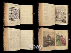 1864 Civil War FASHION Dresses Clothing Hairstyles Craft ART Peterson's Magazine