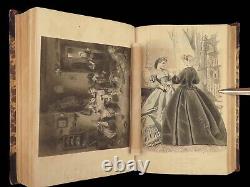 1864 Civil War FASHION Dresses Clothing Hairstyles Craft ART Peterson's Magazine