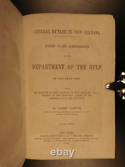 1864 Civil War General Benjamin Butler New Orleans Americana Louisiana Gulf