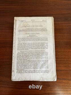 1864 Civil War SENATE REPORT Repeal of FUGITIVE SLAVE ACTS 2 Pcs Sumner & Clark