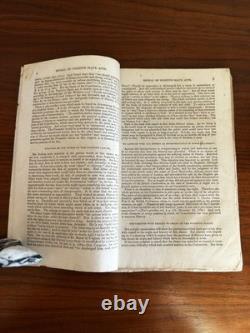 1864 Civil War SENATE REPORT Repeal of FUGITIVE SLAVE ACTS 2 Pcs Sumner & Clark