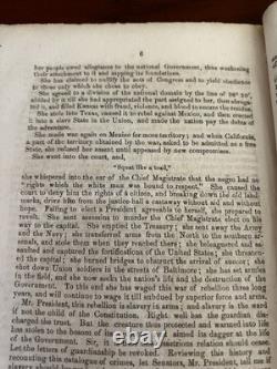 1864 Civil War SENATE REPORT Repeal of FUGITIVE SLAVE ACTS 2 Pcs Sumner & Clark
