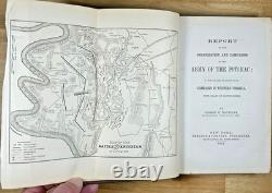 1864 George McClellan Report of Campaigns of Army of the Potomac Civil War Maps