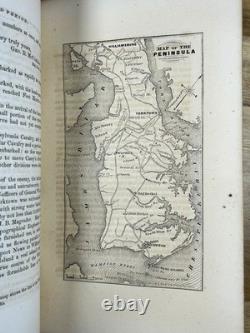 1864 George McClellan Report of Campaigns of Army of the Potomac Civil War Maps