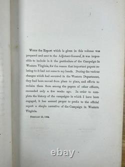 1864 George McClellan Report of Campaigns of Army of the Potomac Civil War Maps
