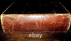 1864 HOLY BIBLE Quaker FAMILY Beaver UNION CO PA Shiveley ANTIQUE Civil War BOOK