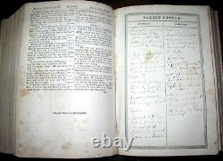 1864 HOLY BIBLE Quaker FAMILY Beaver UNION CO PA Shiveley ANTIQUE Civil War BOOK