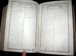 1864 HOLY BIBLE Quaker FAMILY Beaver UNION CO PA Shiveley ANTIQUE Civil War BOOK