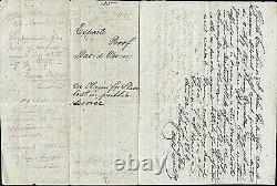 1864 Slave Claim Lost Public Service David Owen Signed South Carolina CIVIL War
