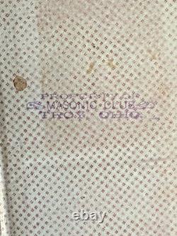 1864 Wesleyan Methodist Hymnal Rev W. H. Brewster Civil War Era Leather Binding