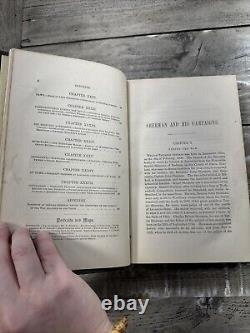 1865 Antique Civil War History Book Sherman & His Campaigns