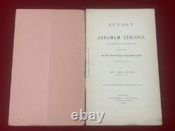 1865 Civil War Eulogy on the Death of Abraham Lincoln Boston Elias Nason