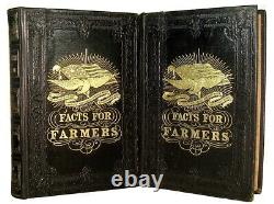 1865 Civil War FARM GUIDE Agriculture Barn Animals Horse Cow Bees Plantation Old