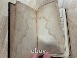 1865 NEW TESTAMENT antique CIVIL WAR ERA old AMERICAN BIBLE SOCIETY leather