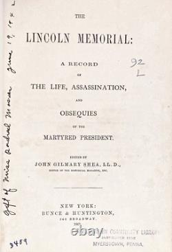 1865 PRESIDENT LINCOLN ASSASSINATION Abraham TRUMP MEMORIAL Civil War SLAVERY