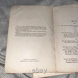 1865 Roll Of Students of Harvard College Who Served in Army Navy in Civil War