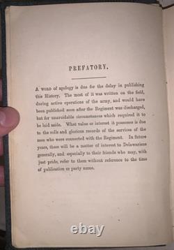 1866, 1st, CIVIL WAR, HISTORY OF THE FIRST REGIMENT DELAWARE VETERAN VOLUNTEERS