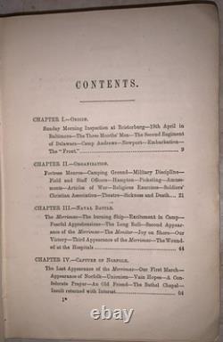 1866, 1st, CIVIL WAR, HISTORY OF THE FIRST REGIMENT DELAWARE VETERAN VOLUNTEERS