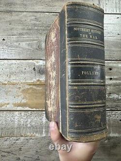 1866 Antique American History Southern History of the War Pollard