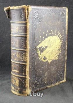 1866 GREAT REBELLION, HISTORY of AMERICAN CIVIL WAR, STEEL ENGRAVED PLATES, 2Vol