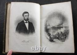 1866 GREAT REBELLION, HISTORY of AMERICAN CIVIL WAR, STEEL ENGRAVED PLATES, 2Vol