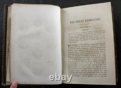 1866 GREAT REBELLION, HISTORY of AMERICAN CIVIL WAR, STEEL ENGRAVED PLATES, 2Vol