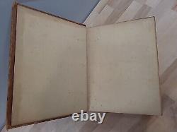 1866 HOLY BIBLE antique CIVIL WAR ERA color frontispiece LEATHER old FAMILY