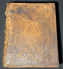 1866 HUGE HOLY BIBLE antique POST CIVIL WAR ERA with Family Record