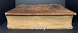 1866 HUGE HOLY BIBLE antique POST CIVIL WAR ERA with Family Record