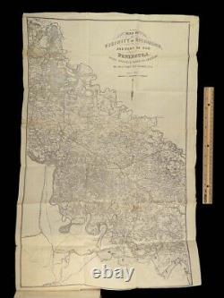 1866 Robert E Lee 1ed Confederate Campaigns CIVIL WAR Virginia MAPS McCabe