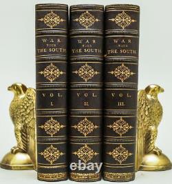 1866 The War With The South Civil War Abraham Lincoln CSA Union Leather 12 Tall