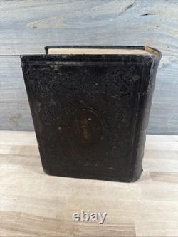 1867 HOLY BIBLE antique POST CIVIL WAR leather INGRAM COBBIN old ILLUSTRATED 1867 HOLY BIBLE antique POST CIVIL WAR leather INGRAM COBBIN old ILLUSTRATED