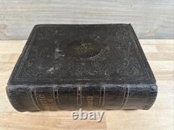 1867 HOLY BIBLE antique POST CIVIL WAR leather INGRAM COBBIN old ILLUSTRATED 1867 HOLY BIBLE antique POST CIVIL WAR leather INGRAM COBBIN old ILLUSTRATED