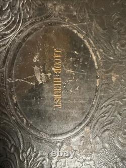 1867 HOLY BIBLE antique POST CIVIL WAR leather INGRAM COBBIN old ILLUSTRATED