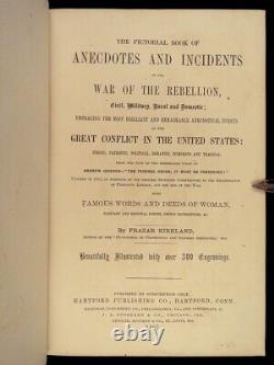 1867 Illustrated CIVIL WAR Anecdotes Lincoln Assassination Gettysburg Union