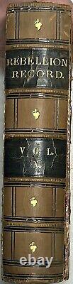 1867 Rebellion Record Moore American CIVIL War Illustrated Tenth Volume X 1st