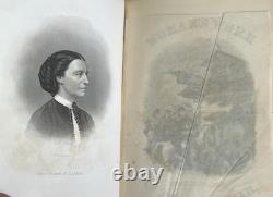 1868 Woman's Work in the Civil War by L. P. Brockett Heroism & Nursing 1st Ed