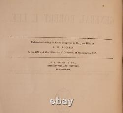 1870 Life & Campaigns General Robert E Lee 1st Edition Fine Leather Illustrated